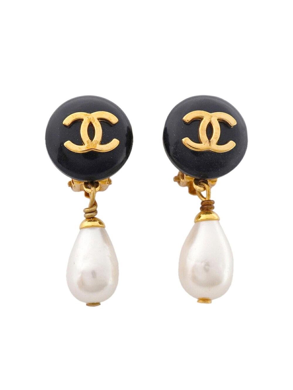 Chanel Cc Logo Clip-On Earrings Metal #357823C70B